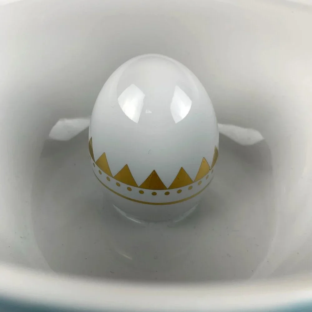 Easter Serving Centerpiece Bowl With Ceramic Egg Inside by Target Threshold New